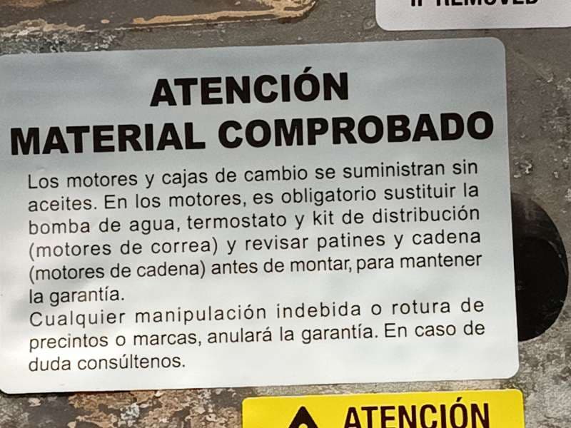 Recambio de despiece motor para seat ibiza v (kj1, kjg) 1.0 tsi referencia OEM IAM DUSB - Blanco 8