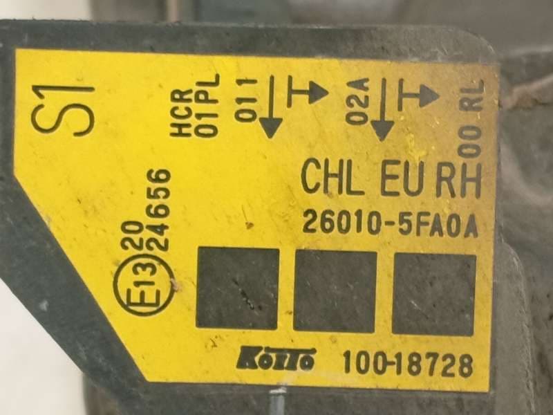 Recambio de faro derecho para nissan micra v (k14) 1.5 dci referencia OEM IAM 260105FA0A - Azul 5