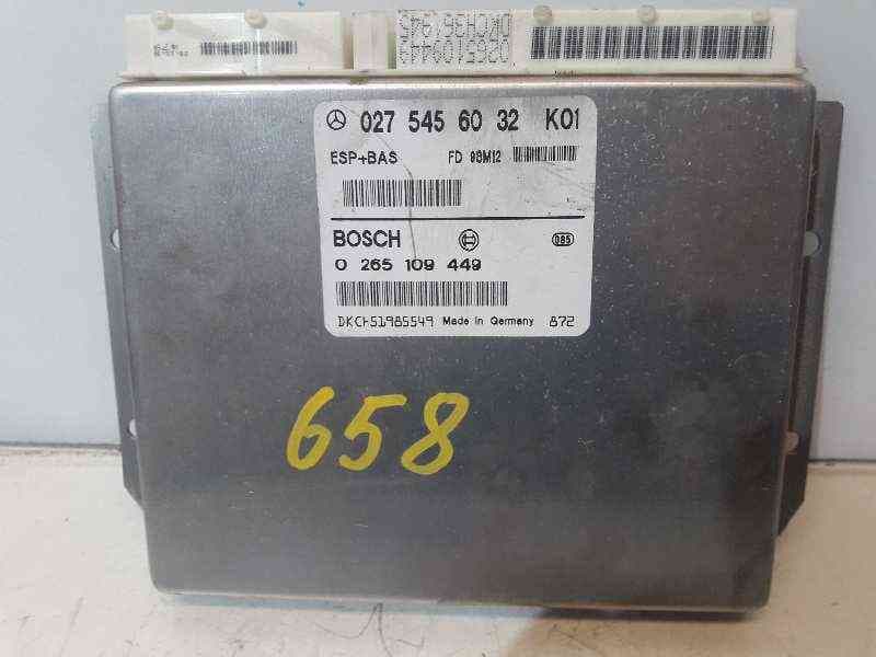 Recambio de centralita abs para mercedes-benz clase a (w168) 160 cdi (168.007) referencia OEM IAM 0265109449 0275456032 - Azul