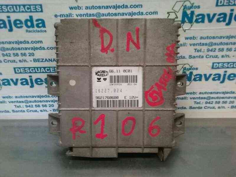 Recambio de centralita motor uce para peugeot 106 (s1) referencia OEM IAM 9621760680 16227024 MAGNETI