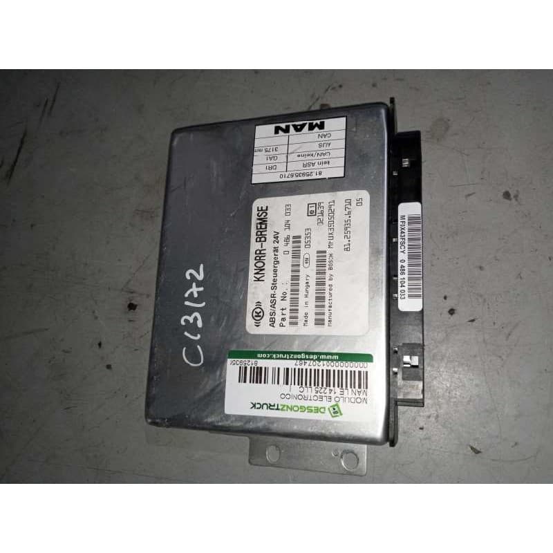 Recambio de modulo electronico para man le 14.225 llc referencia OEM IAM 81259356710 0486104033 CENTRALITA ABS - Rojo