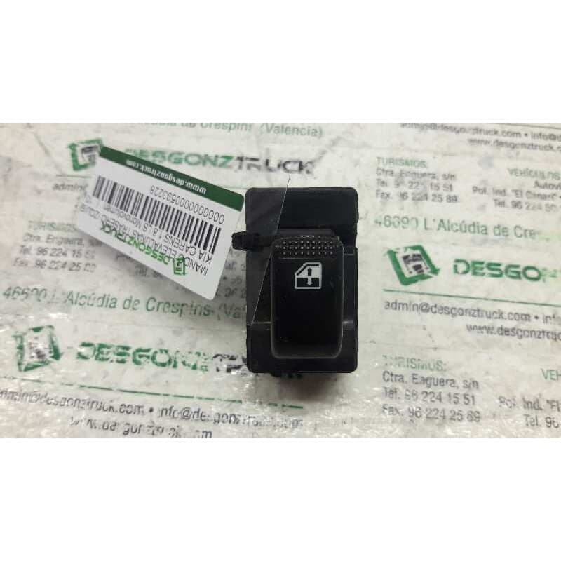 Recambio de mando elevalunas trasero izquierdo para kia carens 1.8 ls monovolumen referencia OEM IAM
