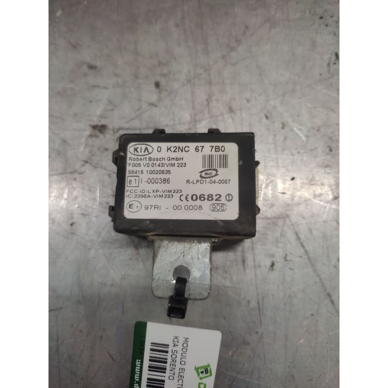 Recambio de modulo electronico para kia sorento 2.5 crdi ex referencia OEM IAM 0K2NC677B0