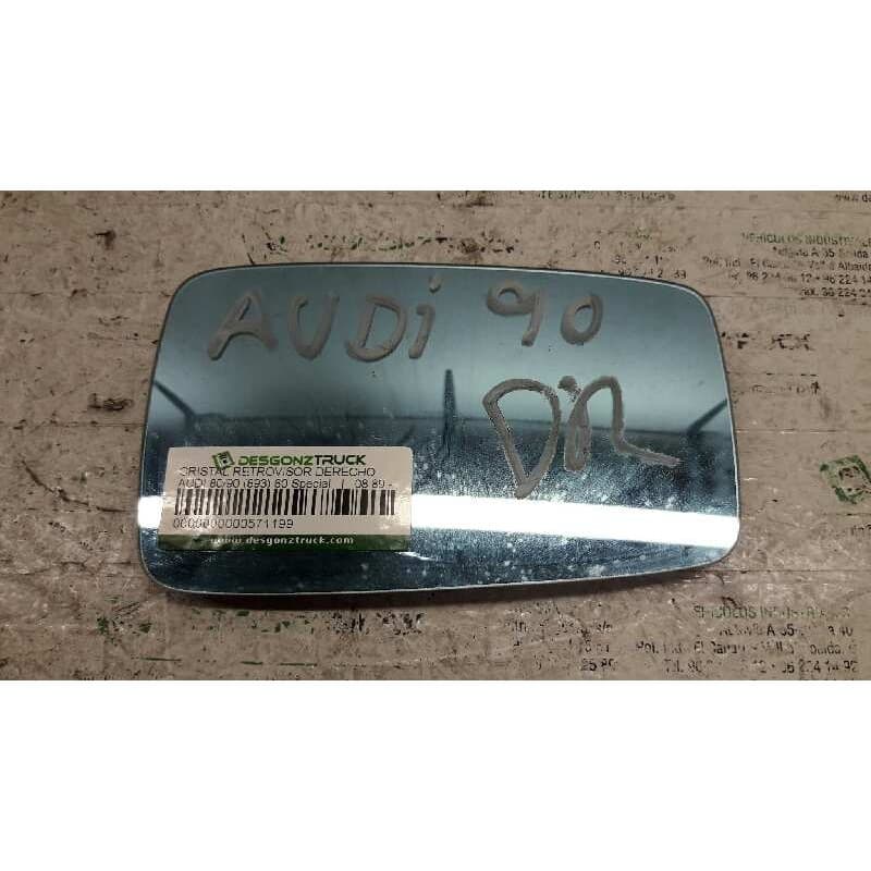 Recambio de cristal retrovisor derecho para audi 80/90 (893) 80 special referencia OEM IAM