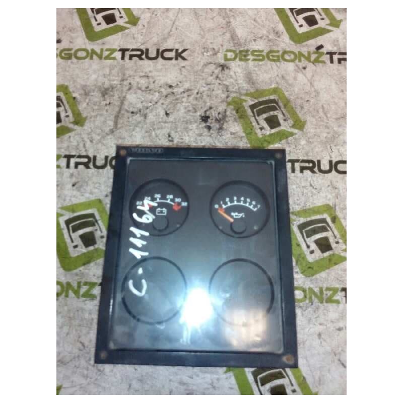 Recambio de cuadro instrumentos para volvo trucks fl 10 fl 10/280 (275-284cv) referencia OEM IAM 1594128 MARCADOR VOLTAJE BATERI - Blanco