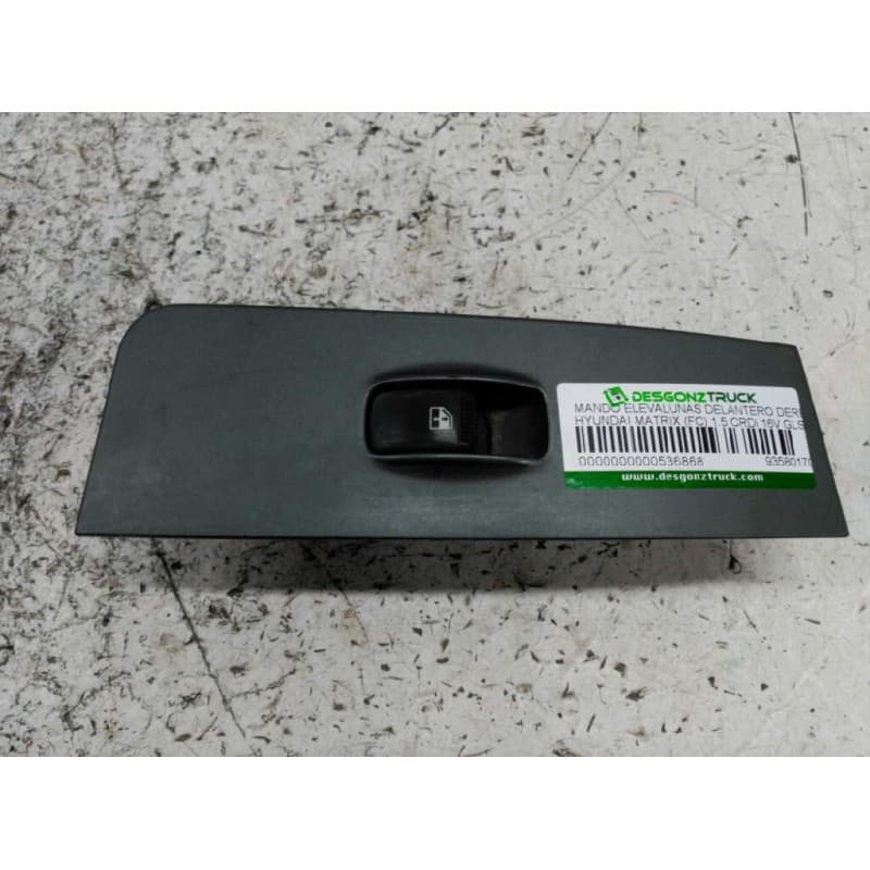 Recambio de mando elevalunas delantero derecho para hyundai matrix (fc) 1.5 crdi gls referencia OEM IAM 9358017000 - Verde