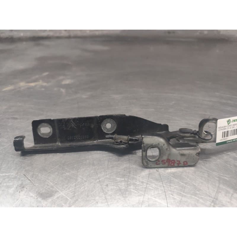Recambio de bisagra capo derecha para citroën c3 ii (sc_) 1.4 hdi 70 (sc8hzc, sc8hr0, sc8hp4) referencia OEM IAM - Negro