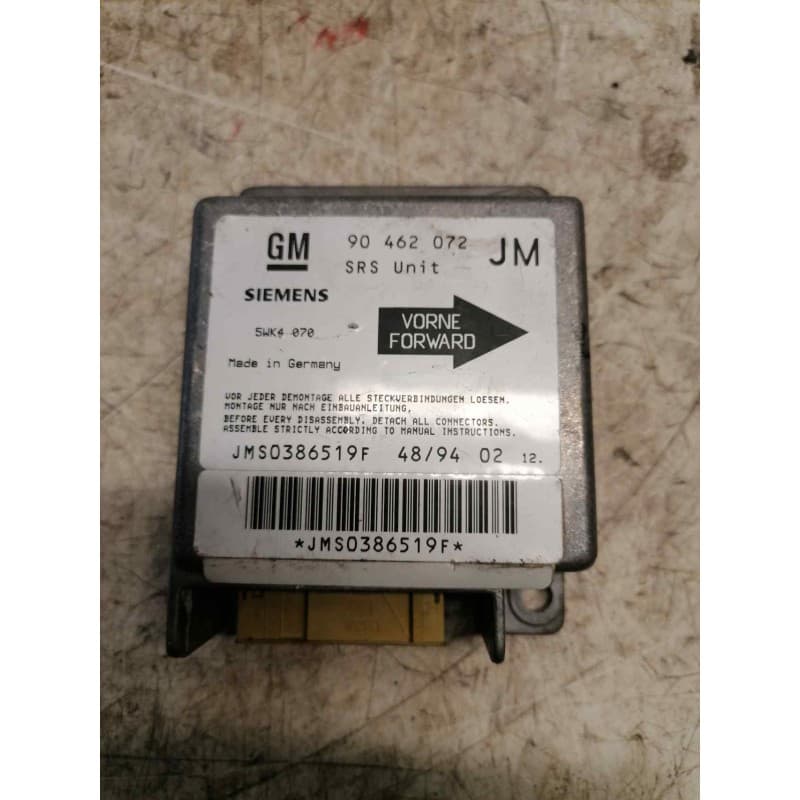 Recambio de centralita airbag para opel vectra a 2.0 referencia OEM IAM 90462072 5WK4070