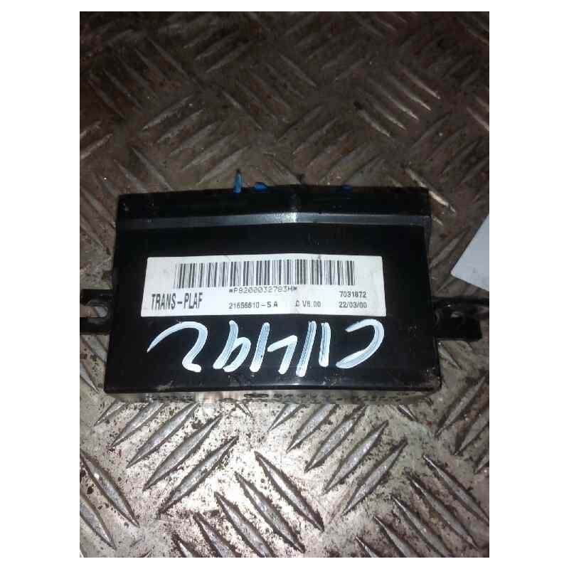 Recambio de centralita inmovilizador para renault master caja abierta/chasis ab '98 caja abierta batalla 3578 referencia OEM IAM - Blanco