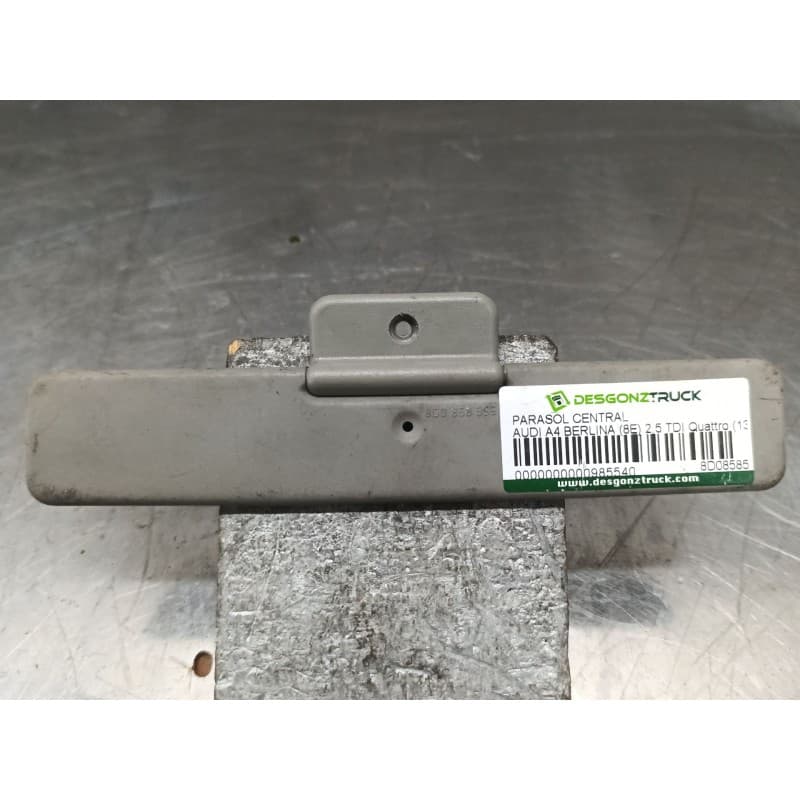 Recambio de parasol central para audi a4 berlina (8e) 2.5 tdi quattro (132kw) referencia OEM IAM 8D0858555 - Negro