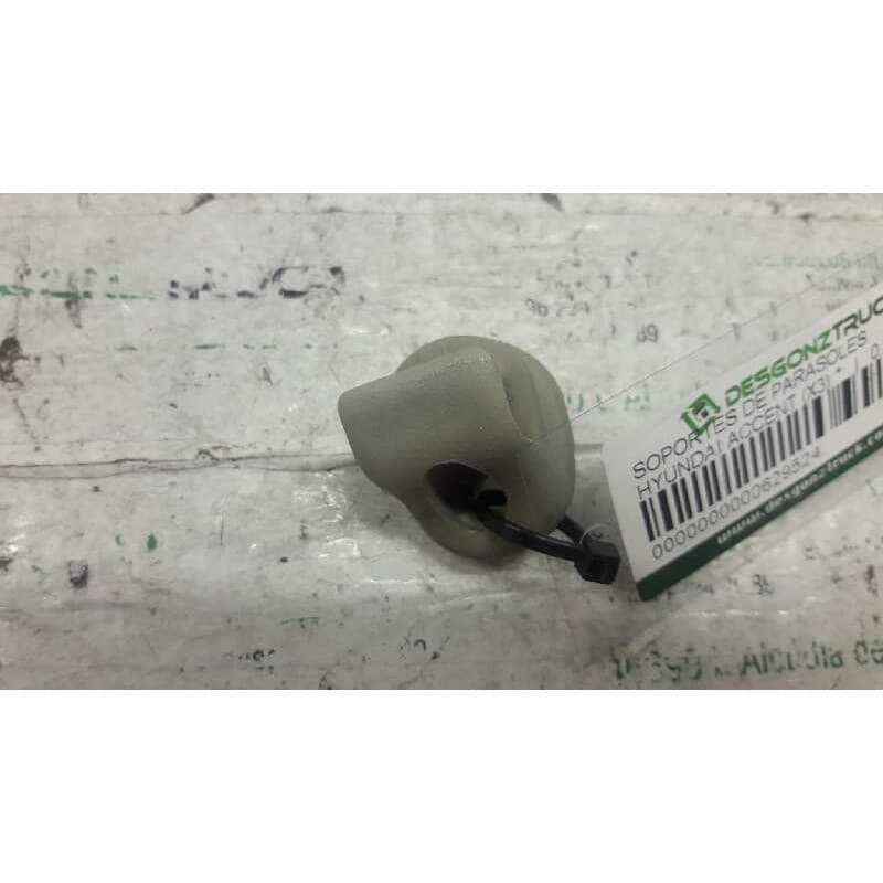Recambio de soportes de parasoles para hyundai accent (x3) referencia OEM IAM IZQUIERDO