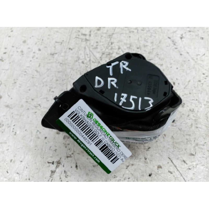 Recambio de cinturon seguridad trasero derecho para volkswagen golf iii cabrio (1e7) avantgarde referencia OEM IAM - Negro