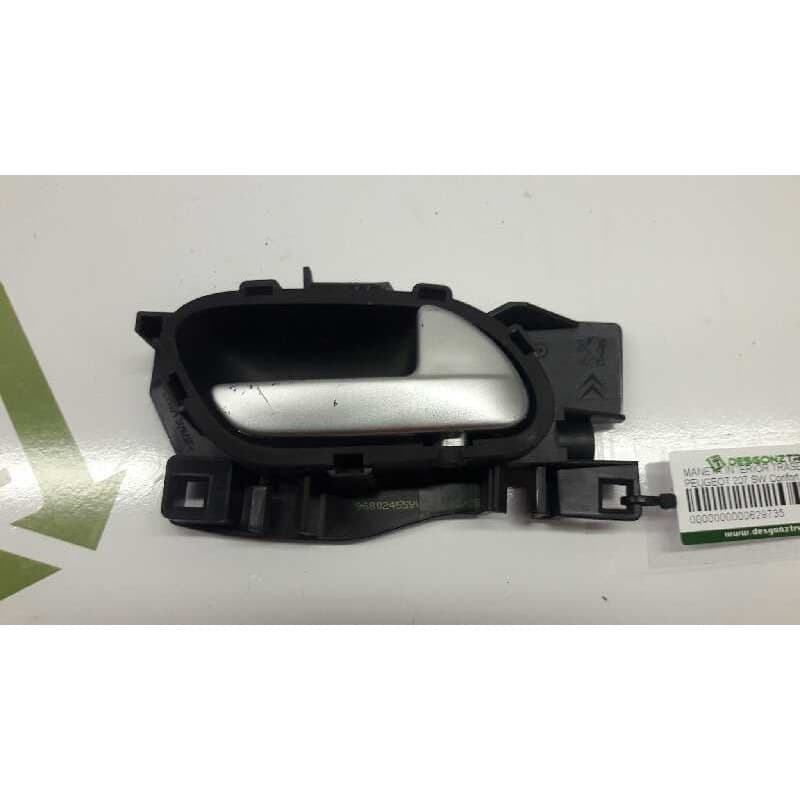 Recambio de maneta interior trasera derecha para peugeot 207 sw confort referencia OEM IAM 96802455VV - Blanco
