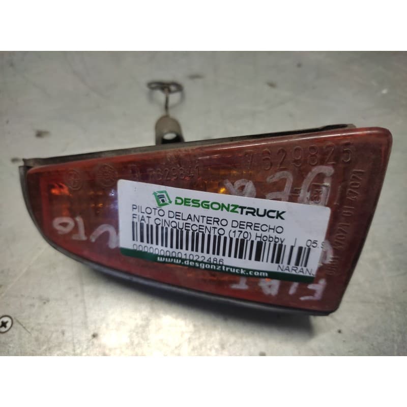 Recambio de piloto delantero derecho para fiat cinquecento (170) hobby referencia OEM IAM NARANJA