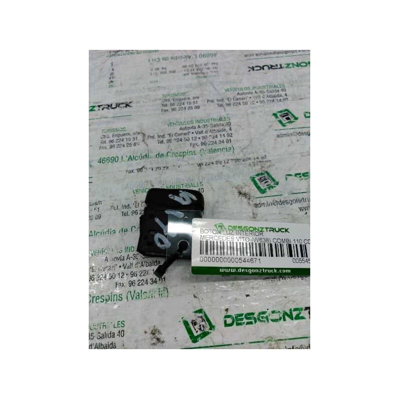 Recambio de boton luz interior para mercedes-benz vito (w638) combi 110 cdi (638.194) referencia OEM IAM 0025401407 TECHO - Blanco
