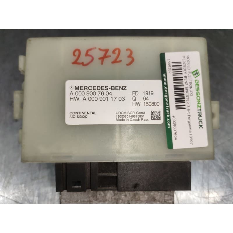 Recambio de modulo electronico para mercedes-benz sprinter 3,5-t furgoneta (b907, b910) 314 cdi rwd (907.631, 907.633, 907.635, - Blanco