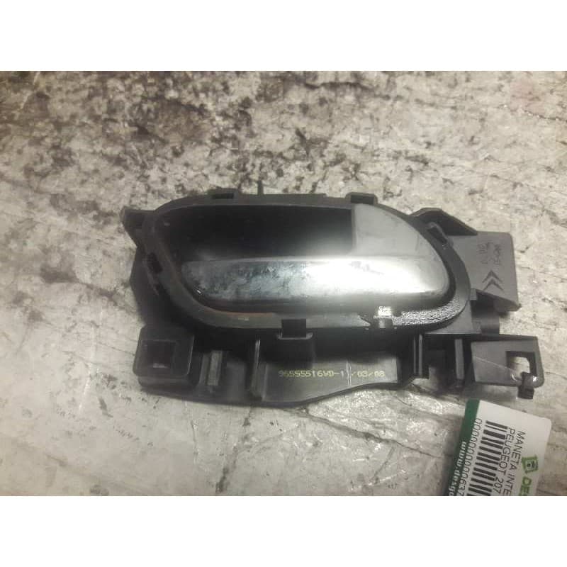 Recambio de maneta interior delantera derecha para peugeot 207 confort referencia OEM IAM 96555516VD - Gris