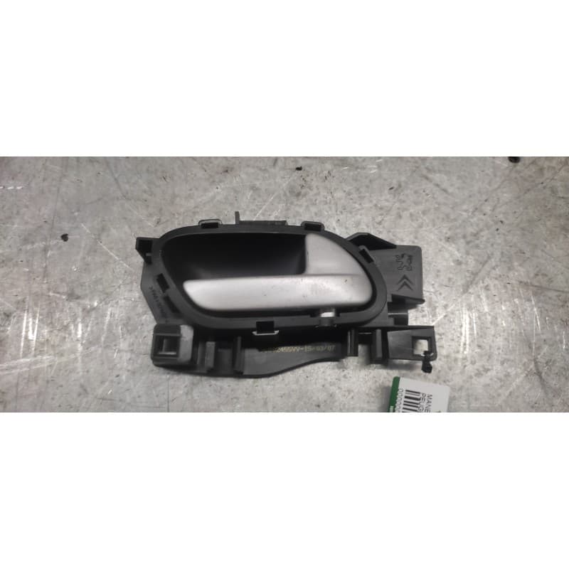 Recambio de maneta interior trasera derecha para peugeot 207 x-line referencia OEM IAM 96802455 - Gris
