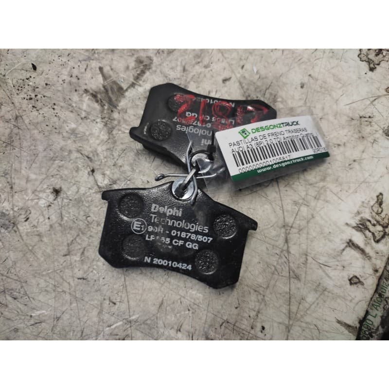 Recambio de pastillas de freno traseras para audi a3 (8p) 2.0 tdi ambition quattro referencia OEM IAM 90R01878507 - Negro
