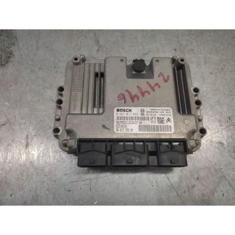 Recambio de centralita motor uce para peugeot 307 (3a/c) 1.6 hdi referencia OEM IAM 0281011863 9653958980 9661773380 - Azul