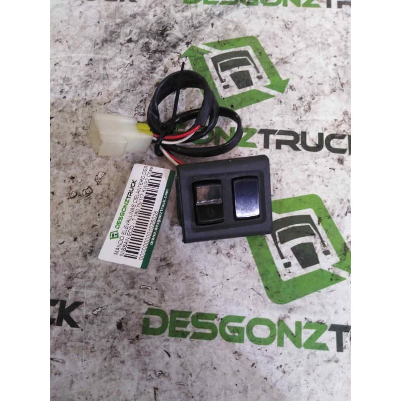 Recambio de mando elevalunas delantero derecho para nissan eco - t 160.75/117 kw/e2 chasis / 3230 / 7.49 cabina individual refer - Blanco