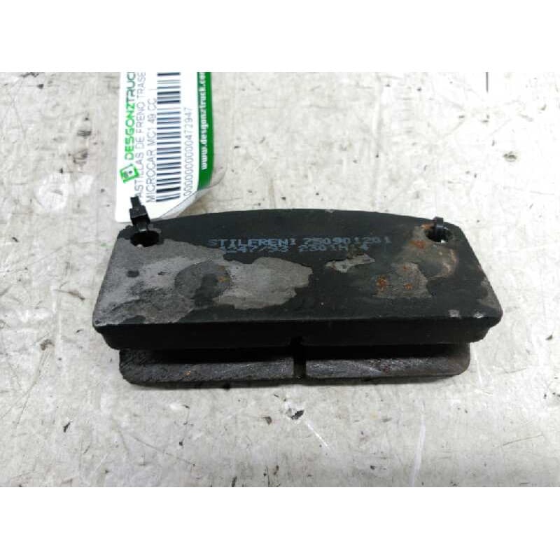 Recambio de pastillas de freno traseras para microcar mc1 49 cc referencia OEM IAM - Gris