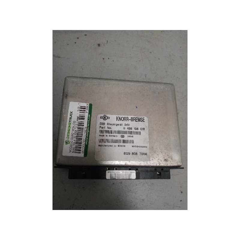 Recambio de modulo electronico para man tg-a 32.410 12.0 diesel referencia OEM IAM 81258087004 0486106018 CENTRALITA EBS - Blanco