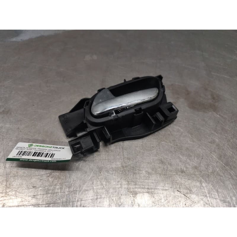 Recambio de maneta interior trasera izquierda para peugeot 3008 i monospace (0u_) 1.6 hdi referencia OEM IAM 9683446177 - Plata