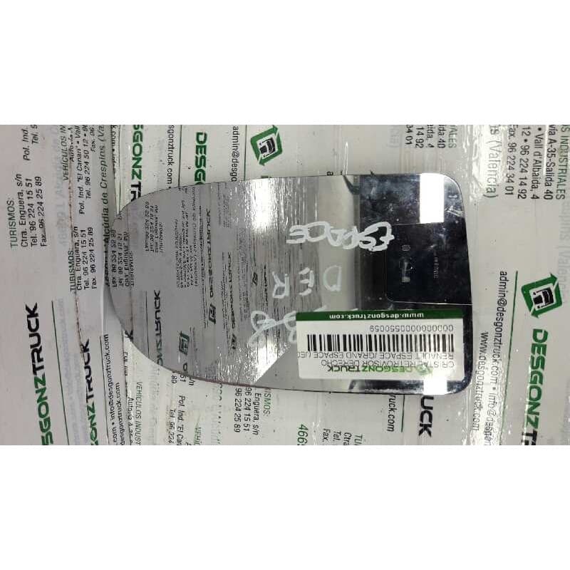 Recambio de cristal retrovisor derecho para renault espace /grand espace (je0) 1.9 dti espace jeune referencia OEM IAM