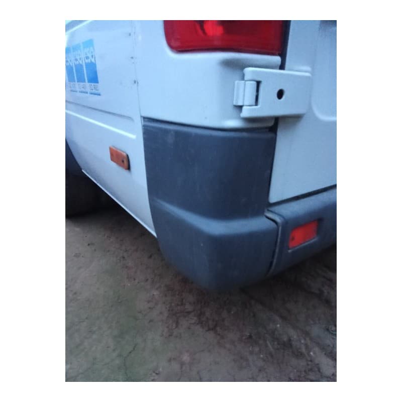 Recambio de puntera paragolpes trasera izquierda para mercedes-benz sprinter 02.00 caja cerrada, techo elevado 413 cdi (904.663 - Blanco