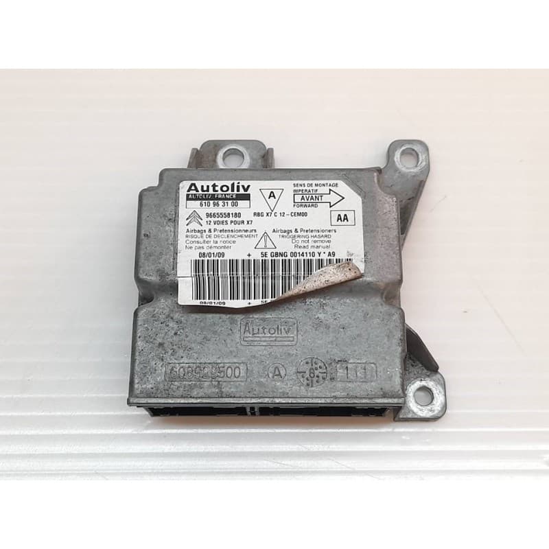 Recambio de centralita airbag para citroën c5 station wagon exclusive referencia OEM IAM 9665558180 610963100 AUTOLIV - Gris