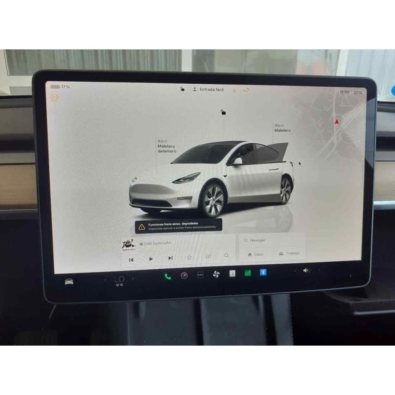 Recambio de pantalla multifuncion para tesla model y gran autonomia dual awd referencia OEM IAM - Blanco