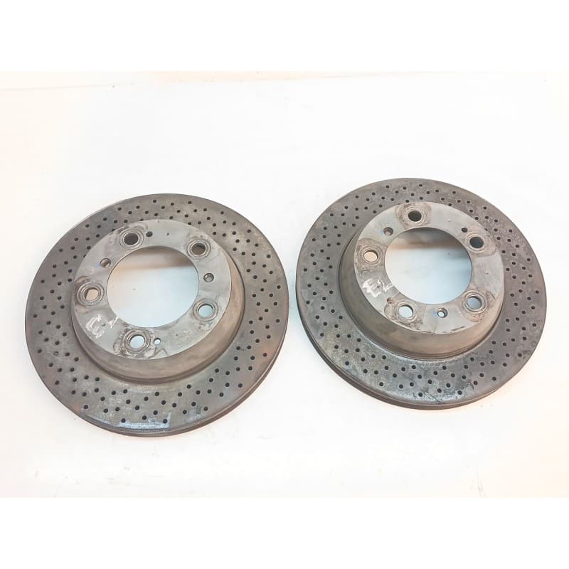 Recambio de juego discos de freno para porsche cayman (typ 987c) s referencia OEM IAM 98735240301 - Azul oscuro