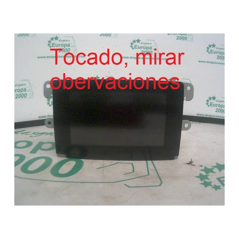 Recambio de pantalla multifuncion para nissan almera tino (v10m) 2.2 dci diesel cat referencia OEM IAM 28090BU706 - Gris