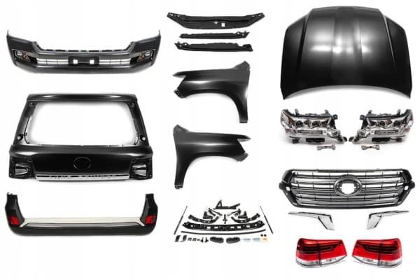 Kit de Conversión Capó, Guardabarros y Parachoques Toyota LC200 2008-2015 a 2016 usado