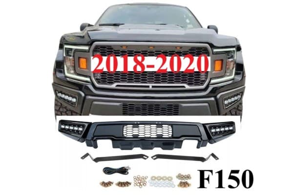 Parachoques Delantero - Estilo Raptor con LED para Ford F-150 2018-2020 Juego Completo usado