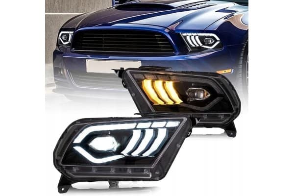 Juego de Faros Delanteros LED Vland Ford Mustang 2010-2014 Izquierdo y Derecho usado