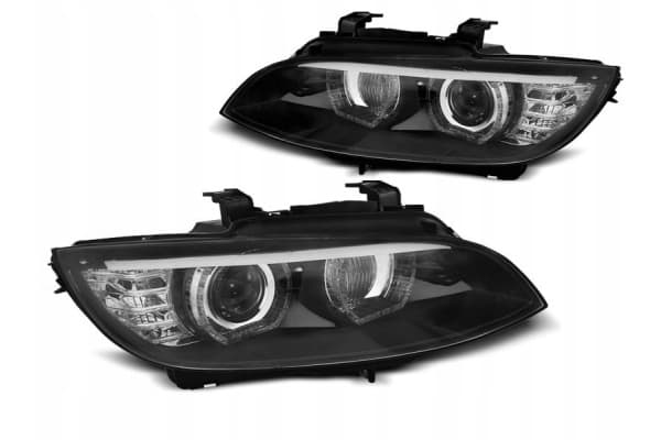 Faros Bi-Xenón Negros BMW 3 E92 E93 2006-2010 con Aros LED de Luz Diurna usado