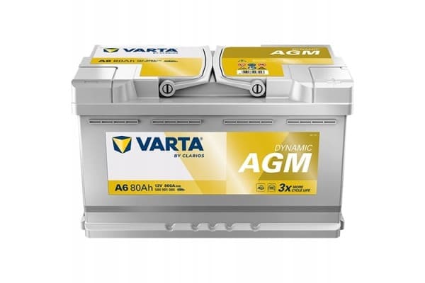 Batería Varta 80 Ah Agm polo positivo derecho 800 A usado