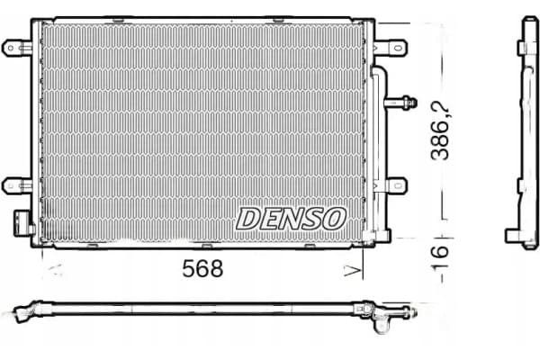 Condensador de Aire Acondicionado DCN02039 Denso usado