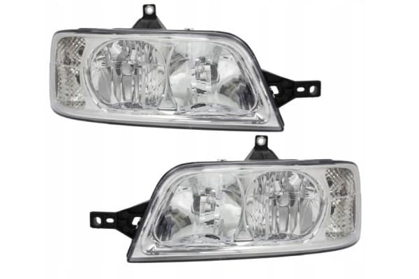 Juego de faros delanteros halógenos eléctricos AutoDor izquierdo y derecho usado