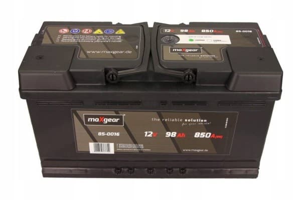 Batería 12V 98Ah/850A Polo Izquierdo Maxgear 353x175x190 mm usado