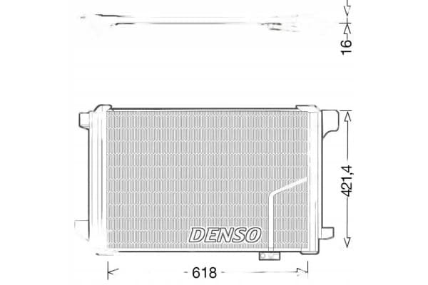 Denso DCN17035 Condensador de Aire Acondicionado con Deshumidificador usado