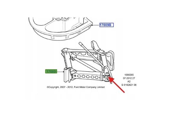 Gato Ford MK4 2007-2014 1750072 6G92-17080-FB nuevo
