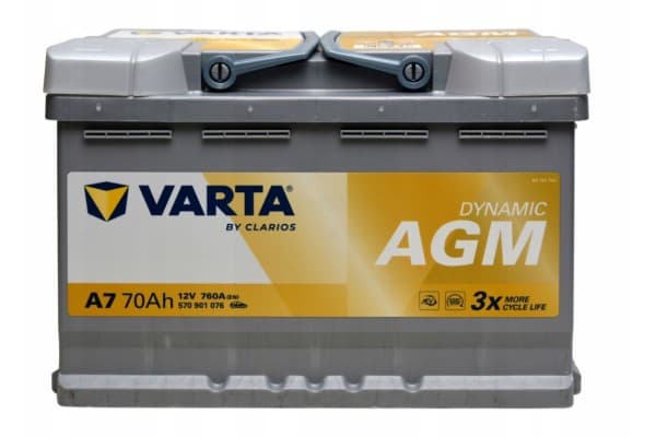 Batería de coche Varta 70Ah 760A N178 usado