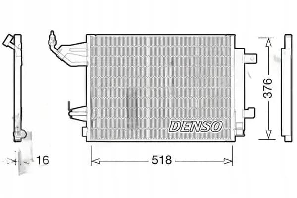 Condensador Denso DCN16001 para aire acondicionado usado