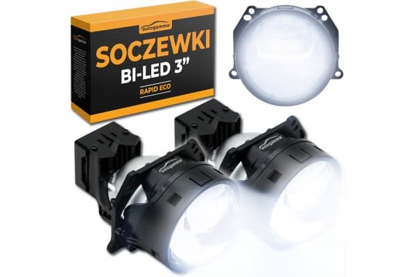 Lentes proyectores Bi-LED 3 Auto Gamma Rapid Eco 2 piezas usado