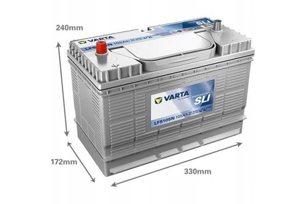 Batería Varta 820054080B912 12V 105Ah 800A Profesional usado