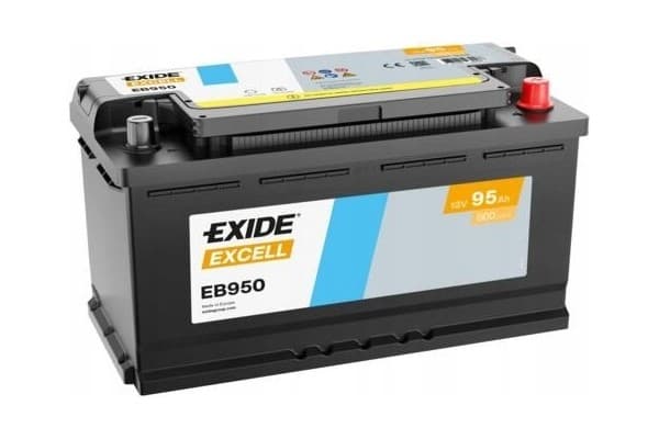 Batería de arranque Exide EB950 12V 95Ah 800A P usado