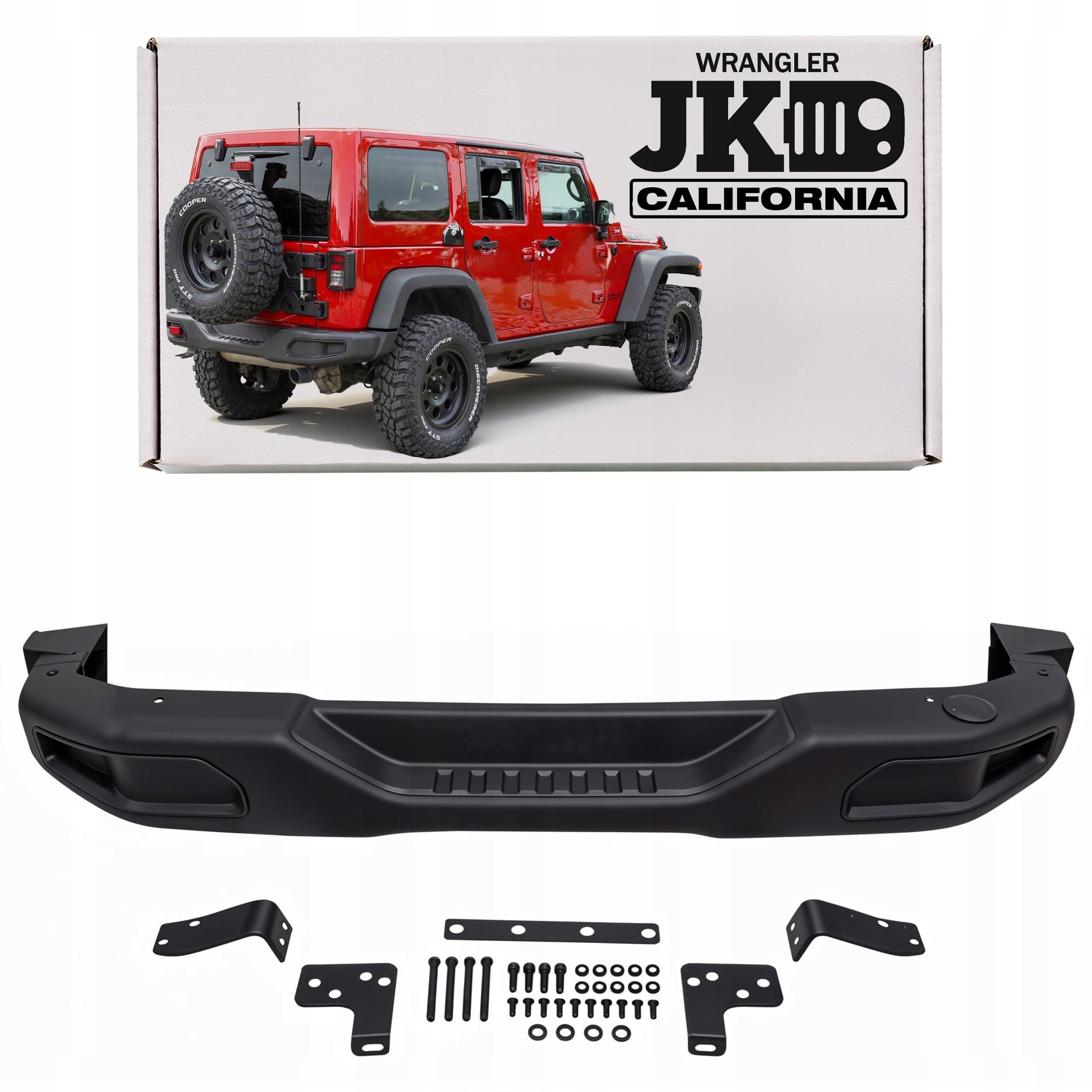 Parachoques Trasero Jeep Wrangler JK 2007-2018 Modelo California OEM nuevo